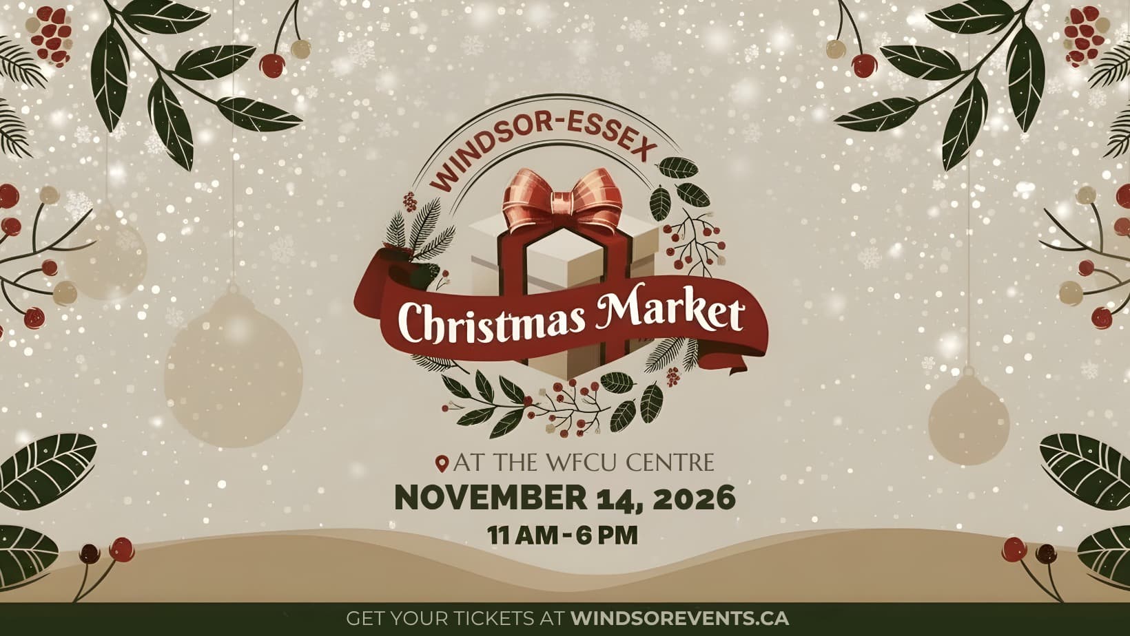 Windsor-Essex Christmas Market 2026 – Part 1 — event in Windsor, Ontario